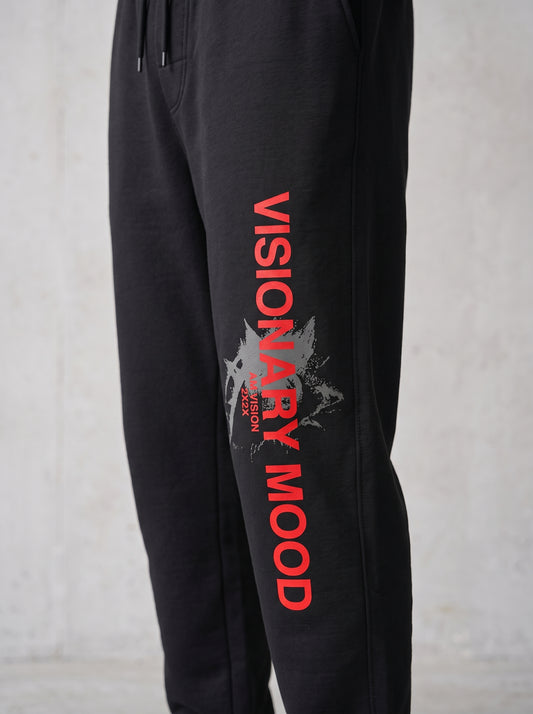 Sudadera Visionary Mood en algodón alto gramaje, detalle de la serigrafía