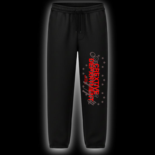 Crextive Depxrtment Manuscript Pants