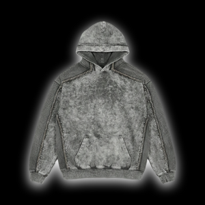 Hoodie acid washed con taches AMV – AM VISION